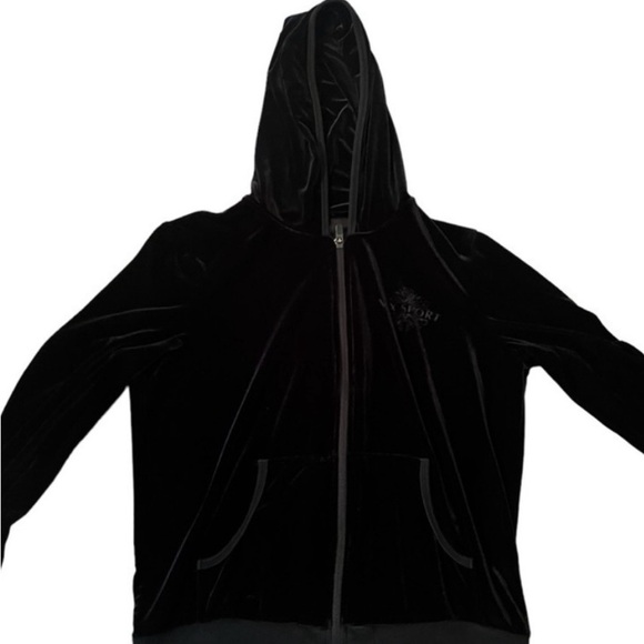 Victoria's Secret Jackets & Blazers - Victoria Secret sport black velvet jacket size medium